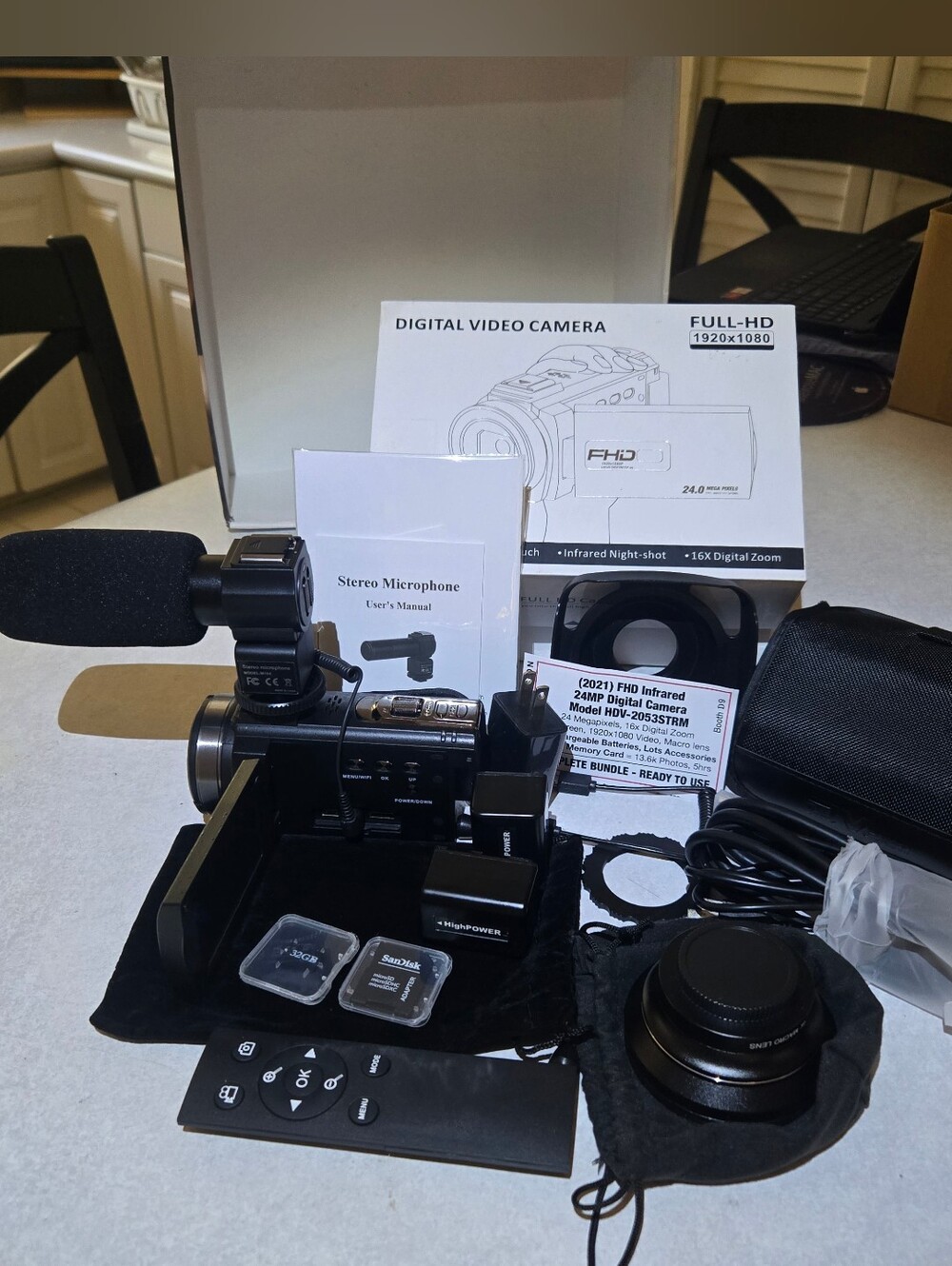 FHD Infrared 24mp Digital Camera Bundle